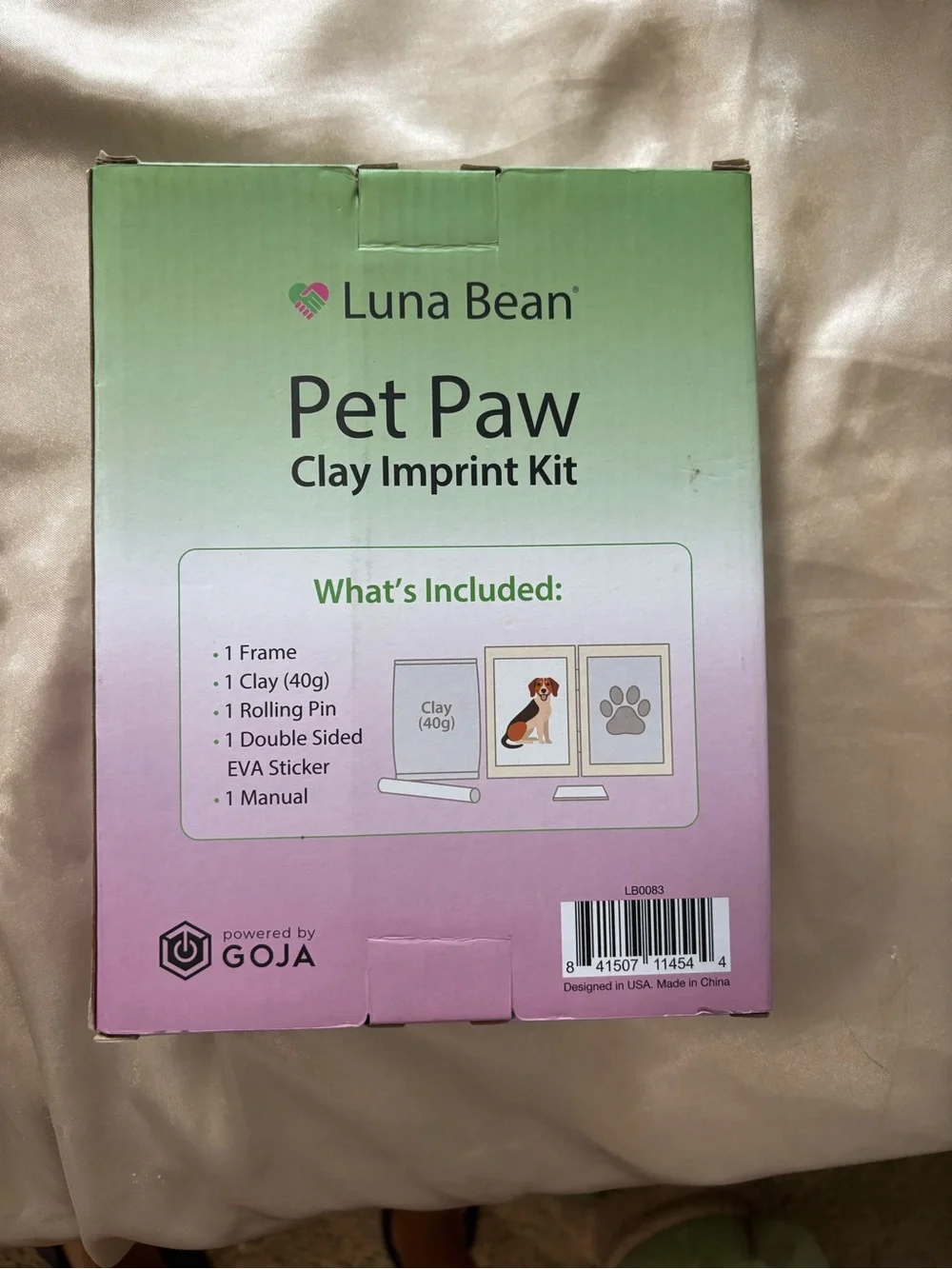 Pet paw clay imprint kit
